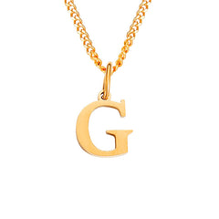 Personalized 26 Letter Stainless Steel Pendant