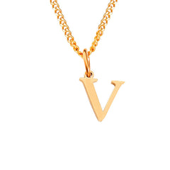 Personalized 26 Letter Stainless Steel Pendant