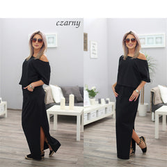 Trendy Summer Maxi Dress with Pockets