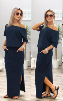 Chic Summer Maxi Dress with Pockets