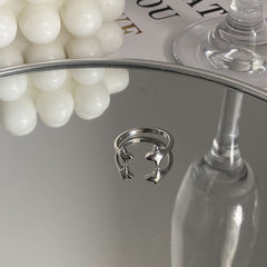 Elegant Women's Zircon Cross Ring