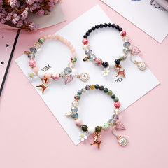 Chic Beaded Charm Bracelet