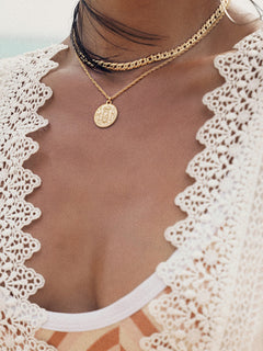 Mystic Seas Gold Pendant - Hip Hop Necklace