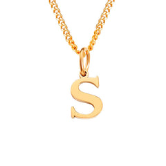 Personalized 26 Letter Stainless Steel Pendant
