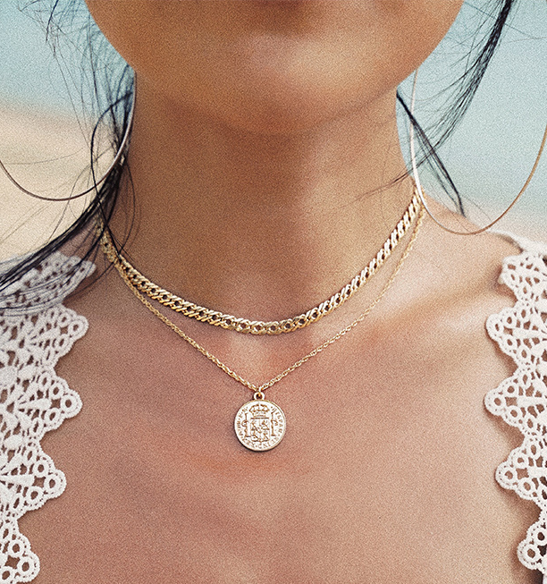 Mystic Seas Gold Pendant - Hip Hop Necklace