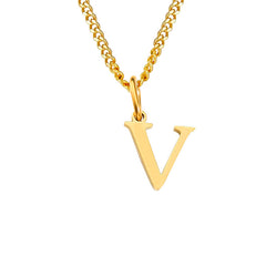 Personalized 26 Letter Stainless Steel Pendant