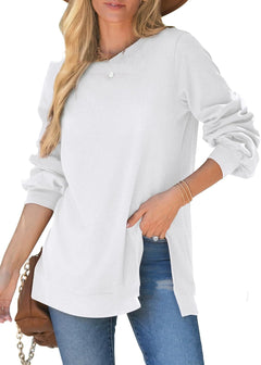 Chic Side-Slit Women's Sweater