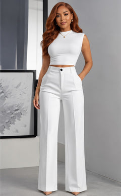 High Waisted Wide-Leg Pant
