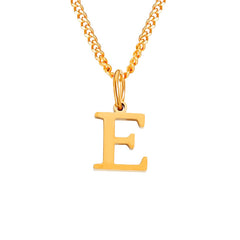 Personalized 26 Letter Stainless Steel Pendant