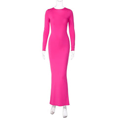Elegant Deep V-neck Pleated Evening Dress