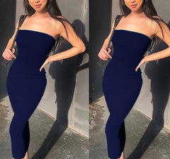 Chic Strapless Summer Dress
