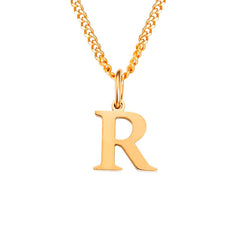 Personalized 26 Letter Stainless Steel Pendant
