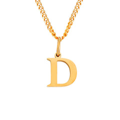 Personalized 26 Letter Stainless Steel Pendant