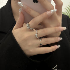 Elegant Women's Zircon Cross Ring