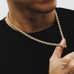 Elegant 18K Gold Plated Twist Chain Necklace