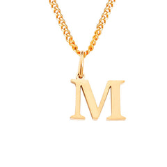 Personalized 26 Letter Stainless Steel Pendant